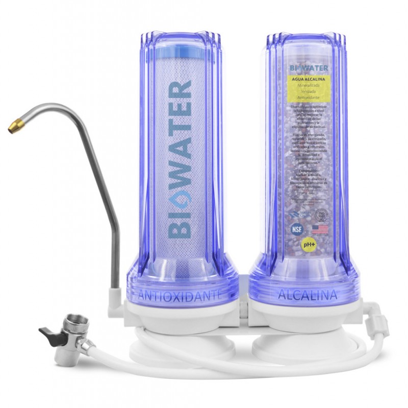 Purificador de agua con filtro alcalino OI s/bomba - Agua Planet